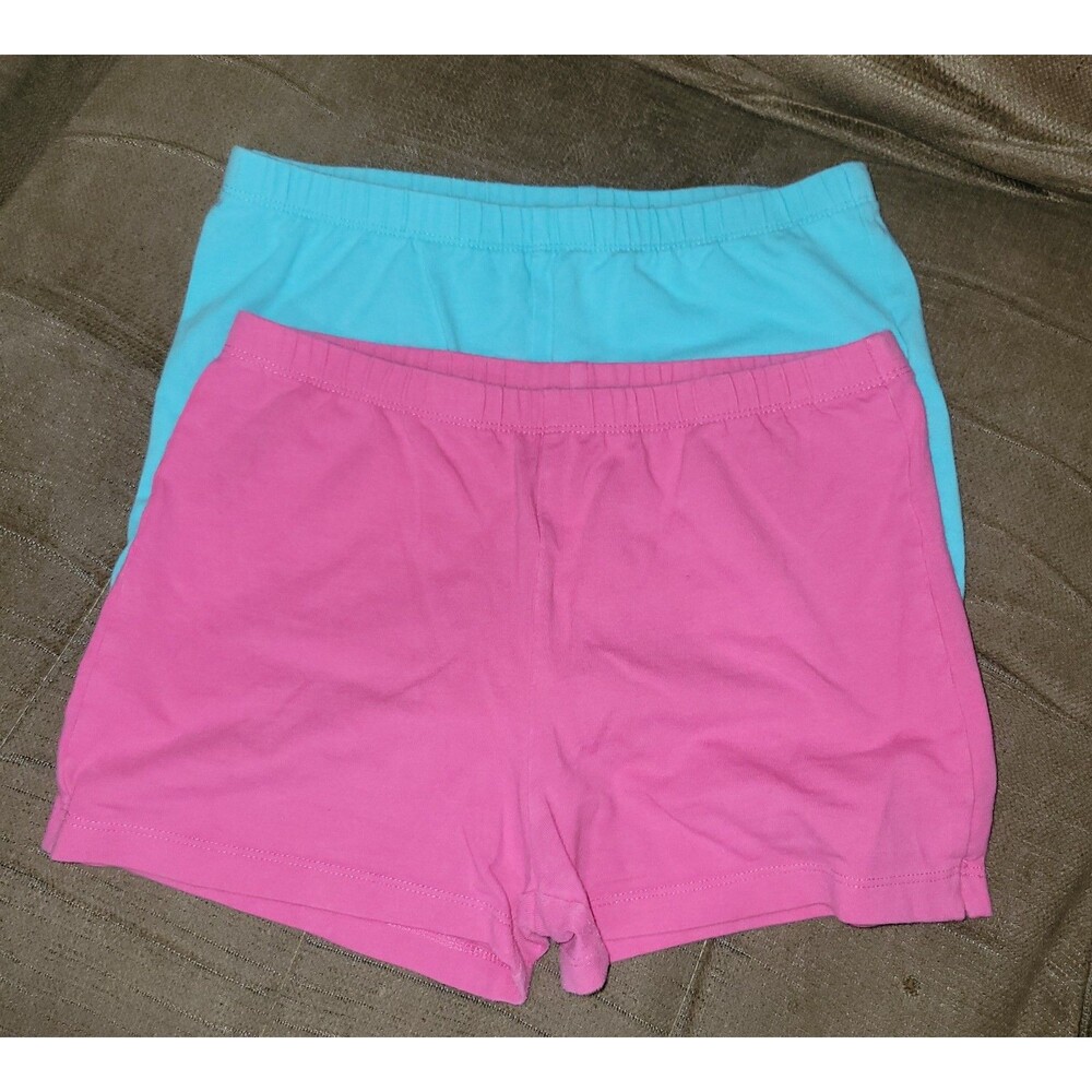Girls Pink and Blue Athletic Shorts AA41